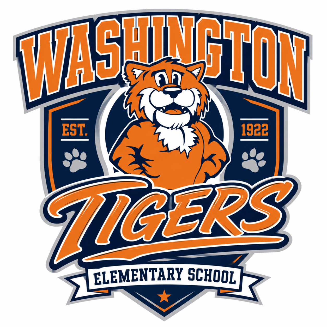 Tiger Pride crest artwork
