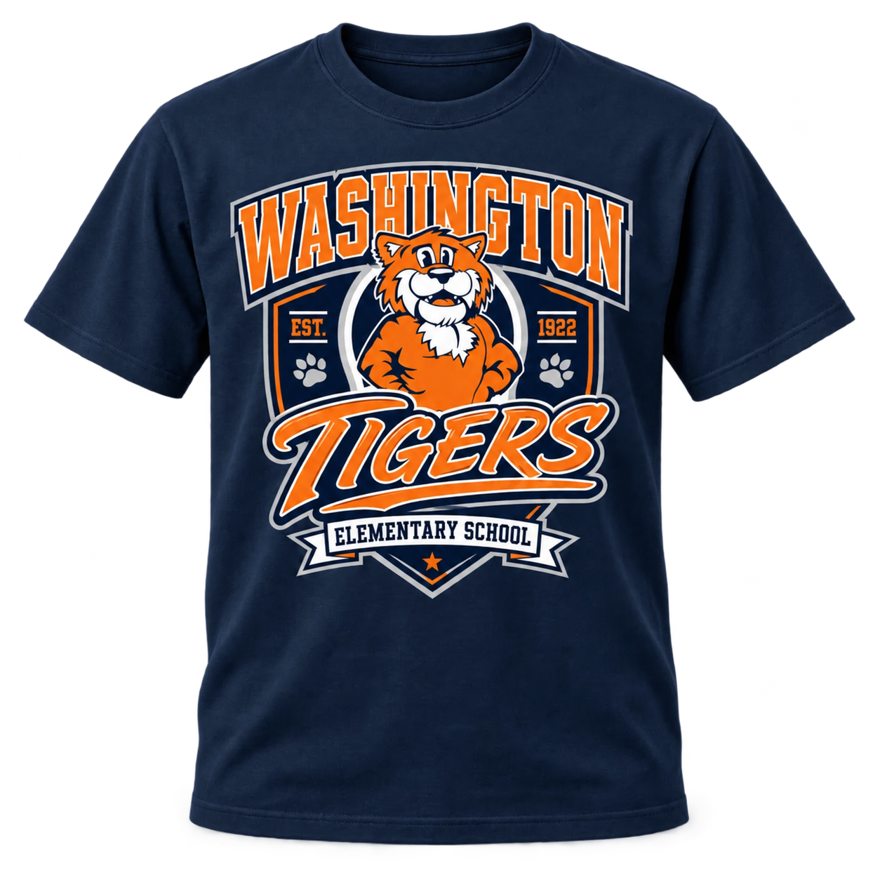 Navy Washington Tiger Pride T-shirt